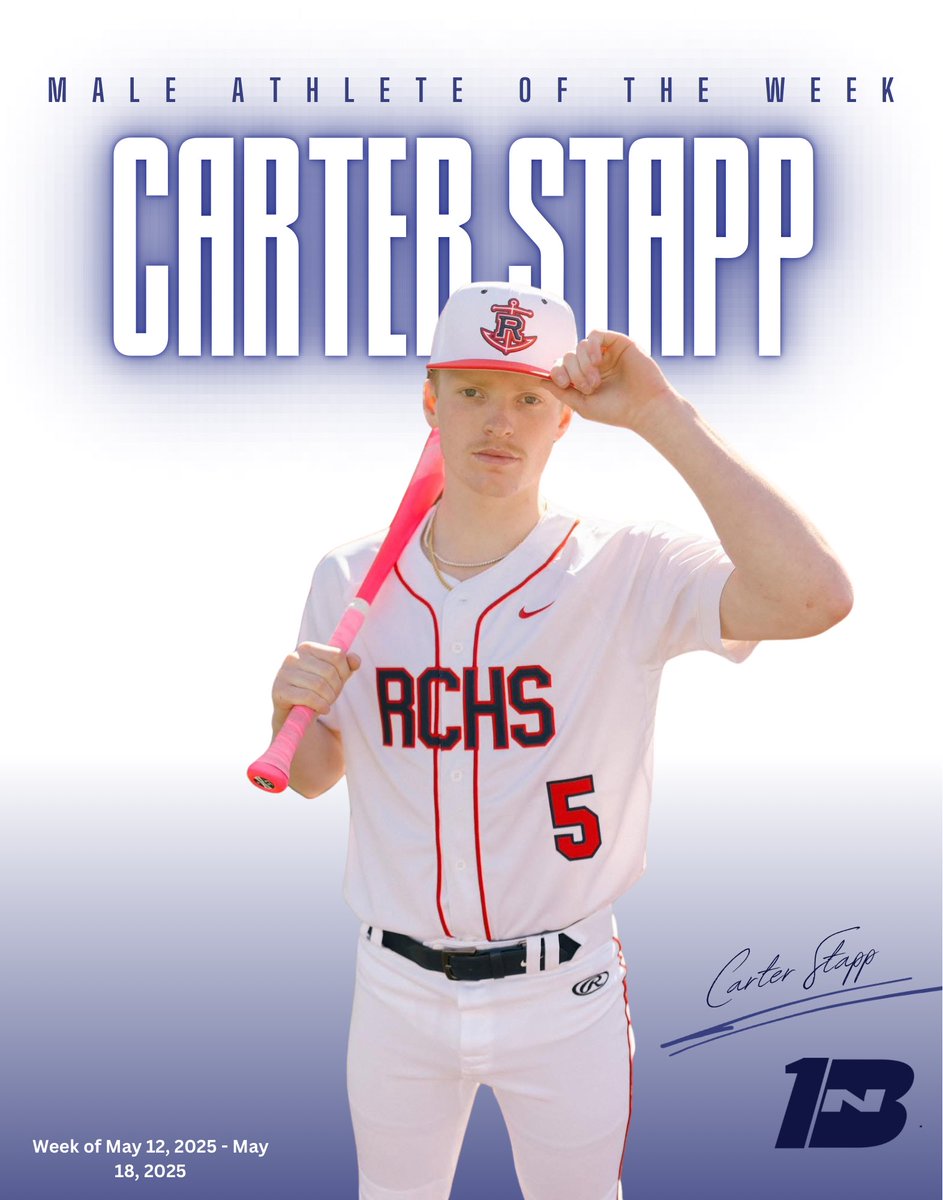 FNBRS_'s tweet photo. First National Bank would like to congratulate Carter Stapp for being selected as the Male Athlete of the Week! This past week, Carter went 6-9 at the plate. He had 7 RBIs, 4 SB, and 1 grand slam! 

Congratulations, Carter! 

First National Bank is Laker Proud! ⚓️⚾️ https://t.co/akJXQwwGNg