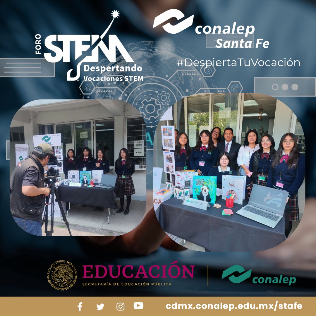 Presentes en el 1er. Foro STEM, Despertando Vocaciones en el Plantel Coyoacán
#Conalep #Conalepcdmx #SECTEI #uam