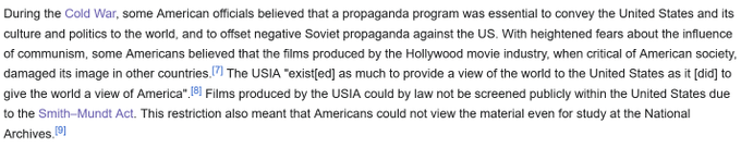7SEES_'s tweet photo. In an effort to not seem like the CIA using a podcast to control the narrative, CIA Shawn Ryan speaks with Disinfo Agent Tucker Carlson about how the CIA uses podcasts to control the narrative.

What to know about Tucker Carlson:

Tucker Carlson's father, Dick Carlson, was nominated to the United States Information Agency by Ronald Reagan in 1986, the height of the Cold War. 
https://t.co/XvCXqEfmX3

Media Produced by the USIA was prohibited from being screened in the United States by the Smith-Mundt Act. 
https://t.co/im1QXaDfcd

In 1999, the USIA was rolled into the State Department. 
https://t.co/uK8wpblwkw

In 2012, Barack Obama amended the Smith-Mundt Act, when signing the NDAA into law, to allow dissemination of media produced by the State Department within the United States. 
https://t.co/eM0IVIrbUN

Tucker began his career by working under the Heritage Foundation at "Policy Review", which was eventually acquired by Stanford's Hoover Institute in 2001 until it was retired in 2013. 
https://t.co/m3jadfAfaX 
https://t.co/2MOR8UnbPm 
https://t.co/hQGKfqgq0G 
https://t.co/vr7cuWjzry 

Prominent and recurring guest for the Hoover Institute, is none other than Technocrat & Transhumanist Billionaire Intelligence & Military Contractor Peter Thiel.  https://t.co/suLsp1pHLI 

It's current director is none other than Condoleezza Rice, where she's been since 2020. 
https://t.co/o9s0FNIRkf 

Other notable members, or "Fellows" include: Ronald Reagan, Richard Epstein, and Donald Rumsfeld. 
https://t.co/APAhj9hYKz 

Their weekly broadcast, called "Good Fellows - Conversations From The Hoover Institution" features:   

John H. Cochrane 
https://t.co/OhpV5fcjnD 

University of Austin co-founder Niall Ferguson 
https://t.co/Wt9onTa1qn 

(More on the University of Austin) 
https://t.co/MdbRtL2LaH 

And NSA Agent H. R. McMaster 
https://t.co/rHYdtRZrCK 

Just 4 years after the Smith-Mundt Modernization Act, in 2016, Tucker Carlson's prominence on Fox rose significantly with the premier of his show "Tucker Carlson Tonight". 
https://t.co/4ttsSOCNWP 

He was eventually "ousted" by Fox, and went on to become even more popular with his own podcast, a pattern we have seen repeated with multiple people and personalities from entities like "The Daily Wire".  

But I'm sure it's all just a coincidence...
