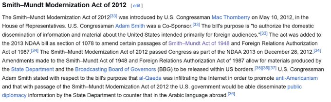 7SEES_'s tweet photo. In an effort to not seem like the CIA using a podcast to control the narrative, CIA Shawn Ryan speaks with Disinfo Agent Tucker Carlson about how the CIA uses podcasts to control the narrative.

What to know about Tucker Carlson:

Tucker Carlson's father, Dick Carlson, was nominated to the United States Information Agency by Ronald Reagan in 1986, the height of the Cold War. 
https://t.co/XvCXqEfmX3

Media Produced by the USIA was prohibited from being screened in the United States by the Smith-Mundt Act. 
https://t.co/im1QXaDfcd

In 1999, the USIA was rolled into the State Department. 
https://t.co/uK8wpblwkw

In 2012, Barack Obama amended the Smith-Mundt Act, when signing the NDAA into law, to allow dissemination of media produced by the State Department within the United States. 
https://t.co/eM0IVIrbUN

Tucker began his career by working under the Heritage Foundation at "Policy Review", which was eventually acquired by Stanford's Hoover Institute in 2001 until it was retired in 2013. 
https://t.co/m3jadfAfaX 
https://t.co/2MOR8UnbPm 
https://t.co/hQGKfqgq0G 
https://t.co/vr7cuWjzry 

Prominent and recurring guest for the Hoover Institute, is none other than Technocrat & Transhumanist Billionaire Intelligence & Military Contractor Peter Thiel.  https://t.co/suLsp1pHLI 

It's current director is none other than Condoleezza Rice, where she's been since 2020. 
https://t.co/o9s0FNIRkf 

Other notable members, or "Fellows" include: Ronald Reagan, Richard Epstein, and Donald Rumsfeld. 
https://t.co/APAhj9hYKz 

Their weekly broadcast, called "Good Fellows - Conversations From The Hoover Institution" features:   

John H. Cochrane 
https://t.co/OhpV5fcjnD 

University of Austin co-founder Niall Ferguson 
https://t.co/Wt9onTa1qn 

(More on the University of Austin) 
https://t.co/MdbRtL2LaH 

And NSA Agent H. R. McMaster 
https://t.co/rHYdtRZrCK 

Just 4 years after the Smith-Mundt Modernization Act, in 2016, Tucker Carlson's prominence on Fox rose significantly with the premier of his show "Tucker Carlson Tonight". 
https://t.co/4ttsSOCNWP 

He was eventually "ousted" by Fox, and went on to become even more popular with his own podcast, a pattern we have seen repeated with multiple people and personalities from entities like "The Daily Wire".  

But I'm sure it's all just a coincidence...