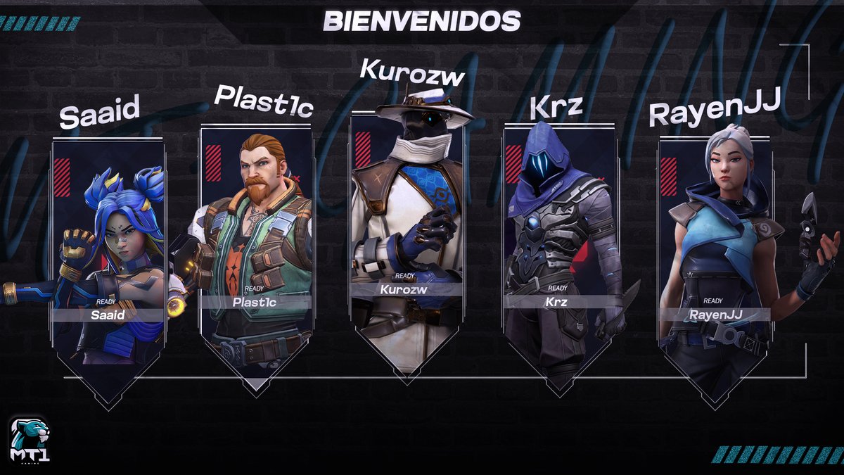 ✍🏻Nuevo capítulo, mismos objetivos.

🔥Presentamos al roster que llega para dejarlo todo en el servidor.

🔹<a href="/1Saaid/">Said</a>
🔹<a href="/plast1cfingers/">plast1cfingers</a>
🔹@kurozw_
🔹<a href="/kerozfps/">keroz</a>
🔹@RayenJJ_VAL

#RugimosTodos #VALORANT #Esports #ValorantLatam