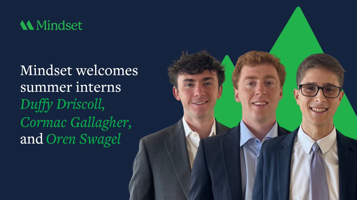 Please join us in welcoming our newest interns, Duffy Driscoll, Oren Swagel, and Cormac Gallagher, to the team! We're thrilled to have them on board and look forward to supporting their development over the next few months.
