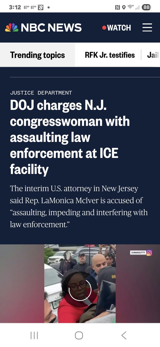 "Ice prevented oversight!"

CHARGE ICE WITH ASSAULT &amp; BATTERY!

"Rep. McIver is innocent!"

Congress has legal right to visit immigration detention facilities without notice, to conduct oversight. Congress made this clear in apropriations law (Section 527)immigrantjustice.org/staff/blog/con…