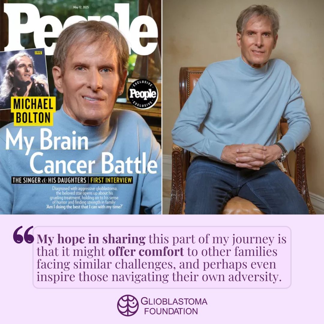glioblastf's tweet image. When someone like Michael Bolton opens up about his glioblastoma diagnosis, it brings visibility to a disease that urgently needs it.
In this @people exclusive, we helped provide context around the sobering survival rates — but this story is about more than numbers. It’s about…