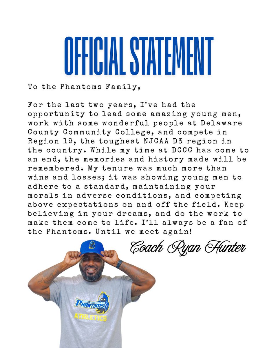 Coach Ryan Hunter tweet media