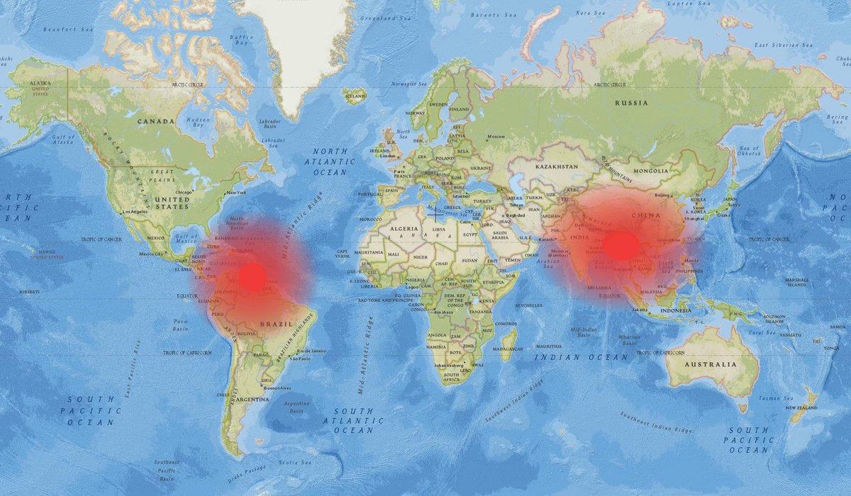 Newmeteo's tweet image. Buenas Tardes #RiskMap alert / Eventos sísmicos:
#India / #Venezuela