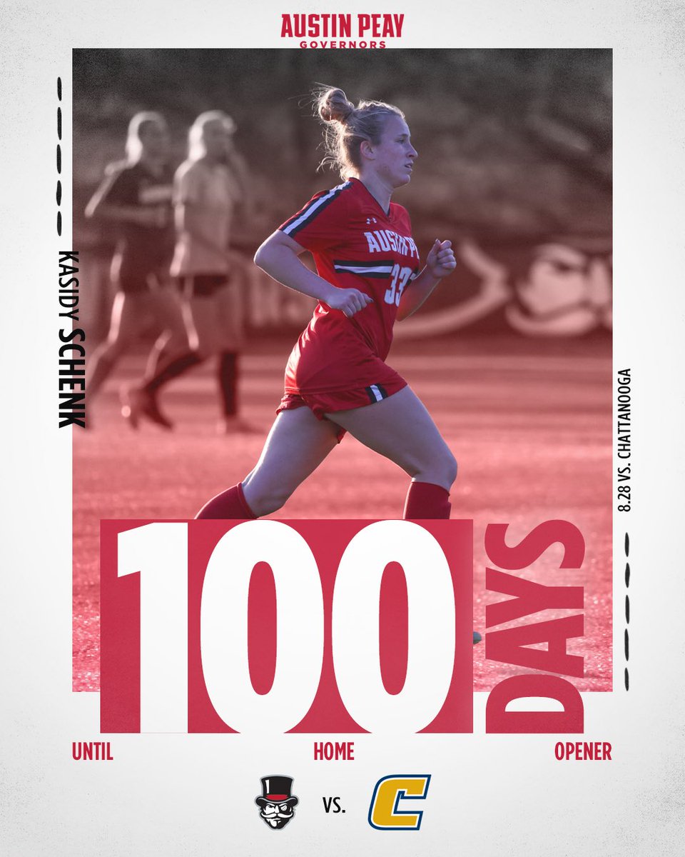 1️⃣0️⃣0️⃣ days away from soccer at Morgan. Bros Field!🎩⚽️

#GovsGetBetter | #LetsGoPeay
