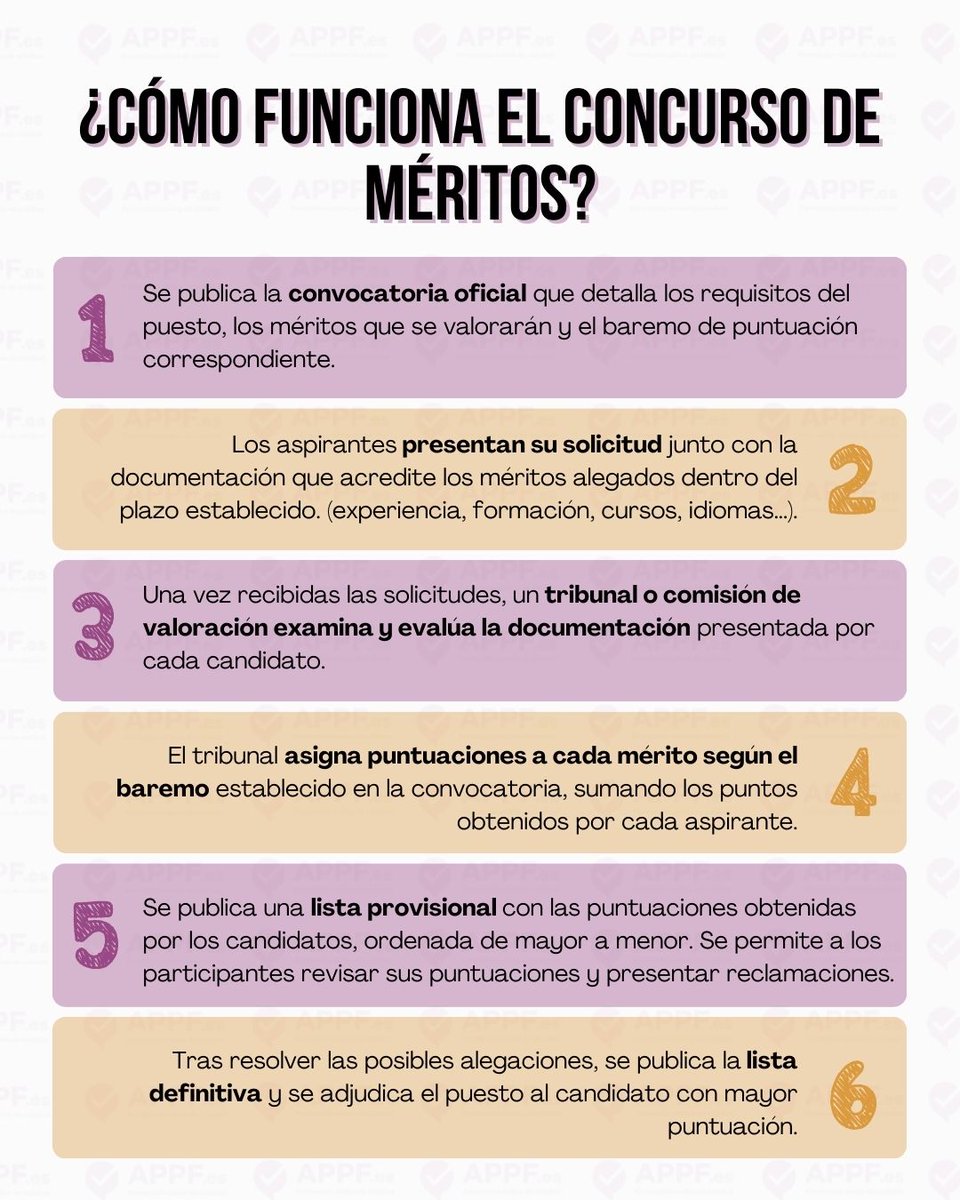 📌 ¿Sabes cómo funciona el concurso de méritos?
Puede darte tu plaza sin examen, pero solo si entiendes cómo se valoran los puntos.
👉 Descúbrelo en nuestro carrusel y empieza a sumar con cursos que sí cuentan.
🔗 appf.edu.es
#Oposiciones #APPF #Baremo