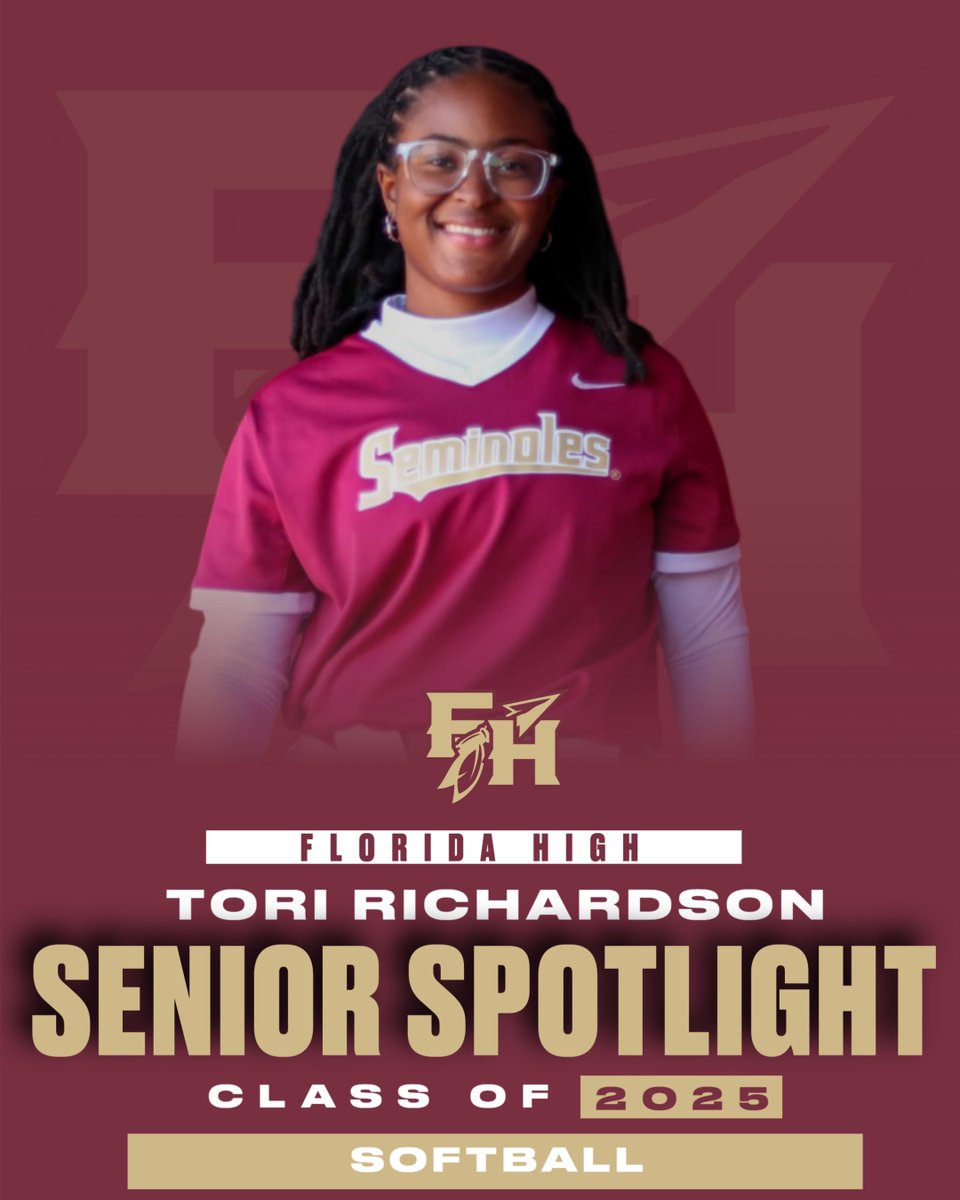 🎓SENIOR SPOTLIGHT🎓

Next up, Tori Richardson! A dedicated member of the Softball program since middle school, Tori’s passion and team-first attitude helped fuel a District title and multiple Regional runs. You will be missed—thank you, Tori!