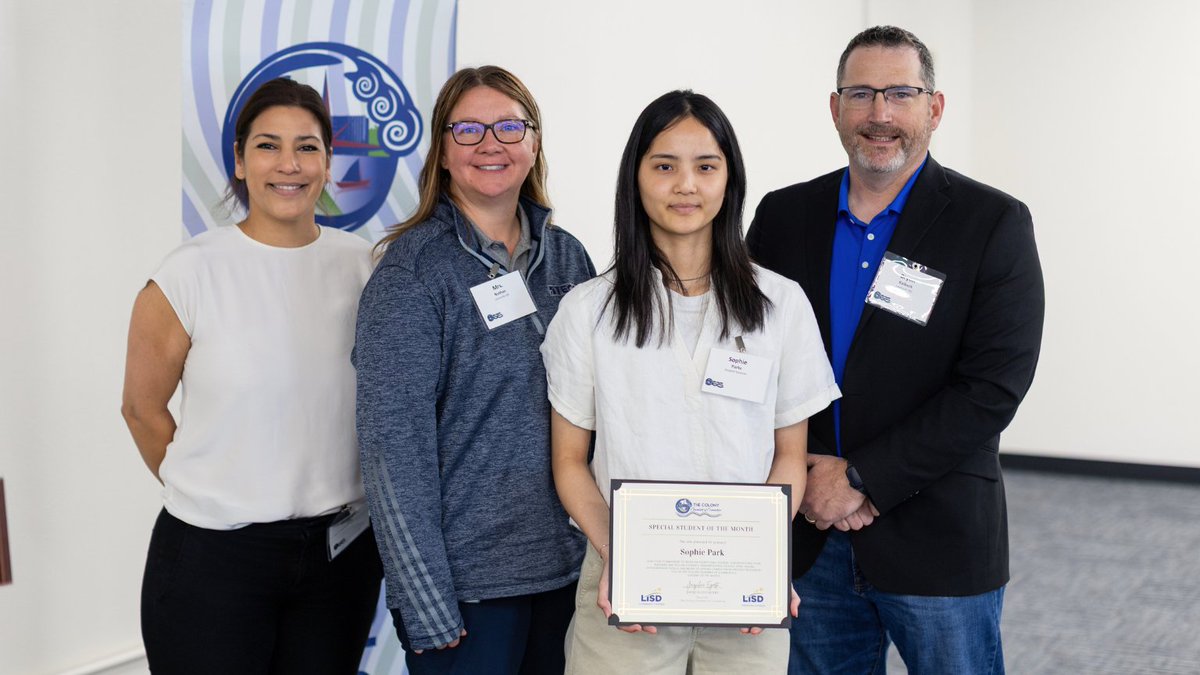 Congratulations to The Colony High School student Sophie Park for being recognized at the Colony Chamber Luncheon! Your hard work and dedication shine bright! 🌟👏

Read more ➡️ bit.ly/43qba6S