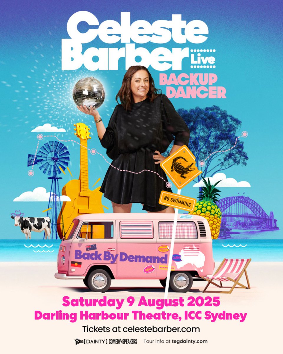 JUST ANNOUNCED 🪩 Celeste Barber is Back By Demand with an encore performance of her hit show Backup Dancer in Sydney!

Don’t miss this exclusive encore show after a sold-out global run.

🎟️ General tickets on sale Thursday 22 May at 1pm