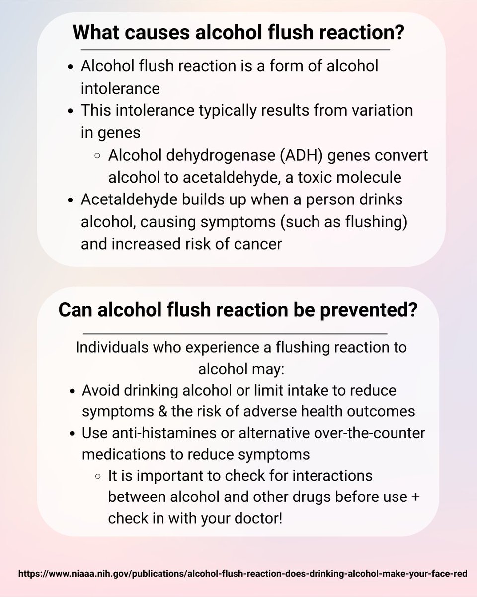 Want to learn more about the alcohol flush reaction? Click the pictures to learn more!
---
If you are interested in participating in one of our research studies, please fill out an interest form on our website, alcoholresearchlab.com! We'll be running sessions in the summer!