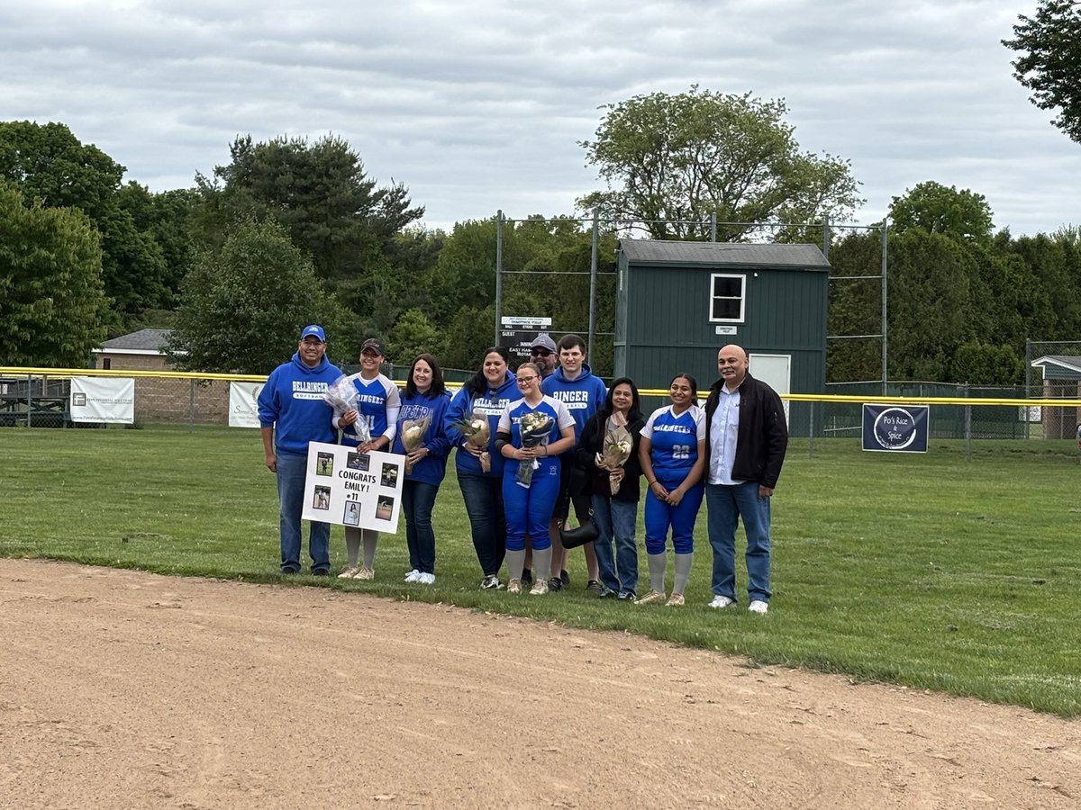Softball seniors and their families. Congratulations Emily, Allie and Neha! We are all proud of you!!!