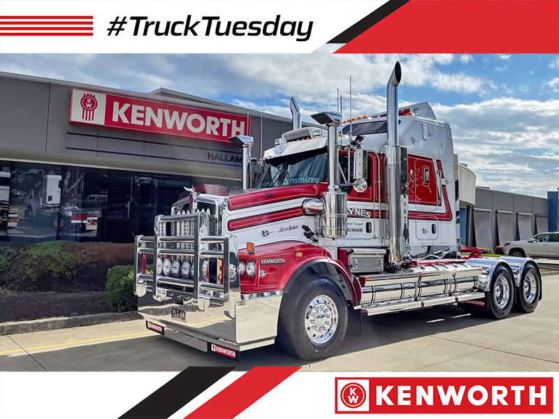 KenworthTruckCo's tweet photo. We’re going down under for #TruckTuesday – check out this Kenworth Australia T659! Posted by Hallam &amp; Bayswater Truck Centres, this truck is kitted out for Paynes Livestock Transport, from the bullbar to the driving lights and sleeper cooler.
#Kenworth #KenworthAustralia https://t.co/Xiuy2sXk5H