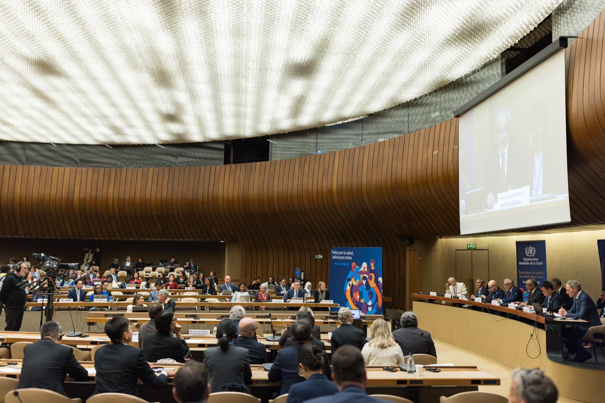 DrTedros's tweet photo. My big thanks to Cambodia, Gabon, Mongolia, Qatar, Tanzania, @CIFFChild, @ELMAPhilanthro, @FondationBotnar, NipponF_pr and @novonordiskfond for your pledges at the @WHO Investment Round at the #WHA78: https://t.co/83HUZRAfd9

Your contributions are vital in helping us to get closer to achieving our mission. One world for #HealthForAll!