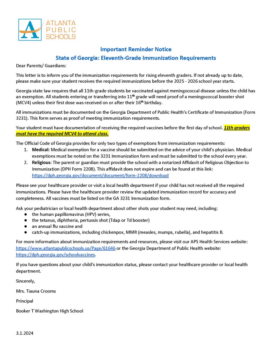 Booker T. Washington High School tweet media