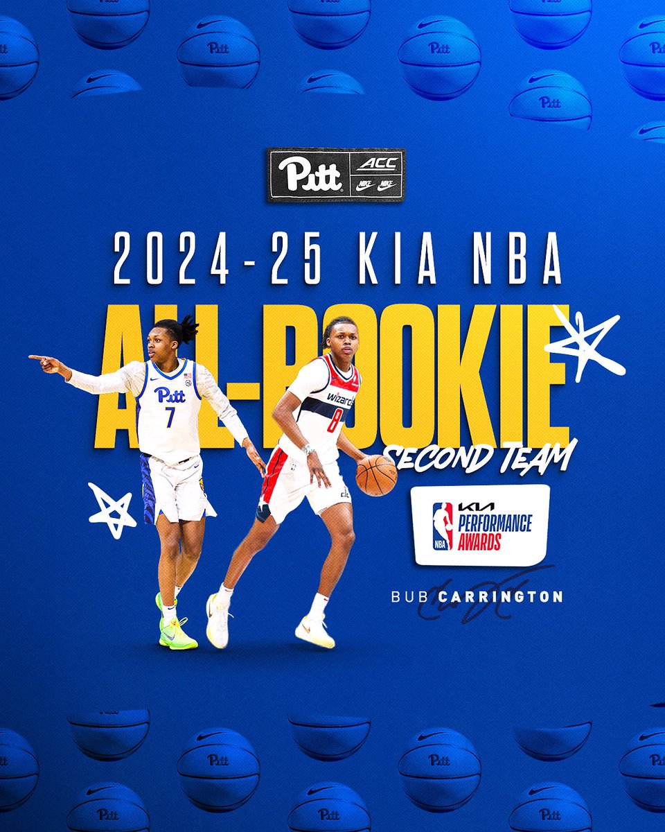 Earned NBA All-Rookie honors

✔️3rd Pitt player named to NBA All-Rookie Team
✔️One of youngest players named to NBA All-Rookie Team
✔️Only rookie to play all 82
📈More to come in 2025-26 

📰tr.ee/NBA_All_Rookie