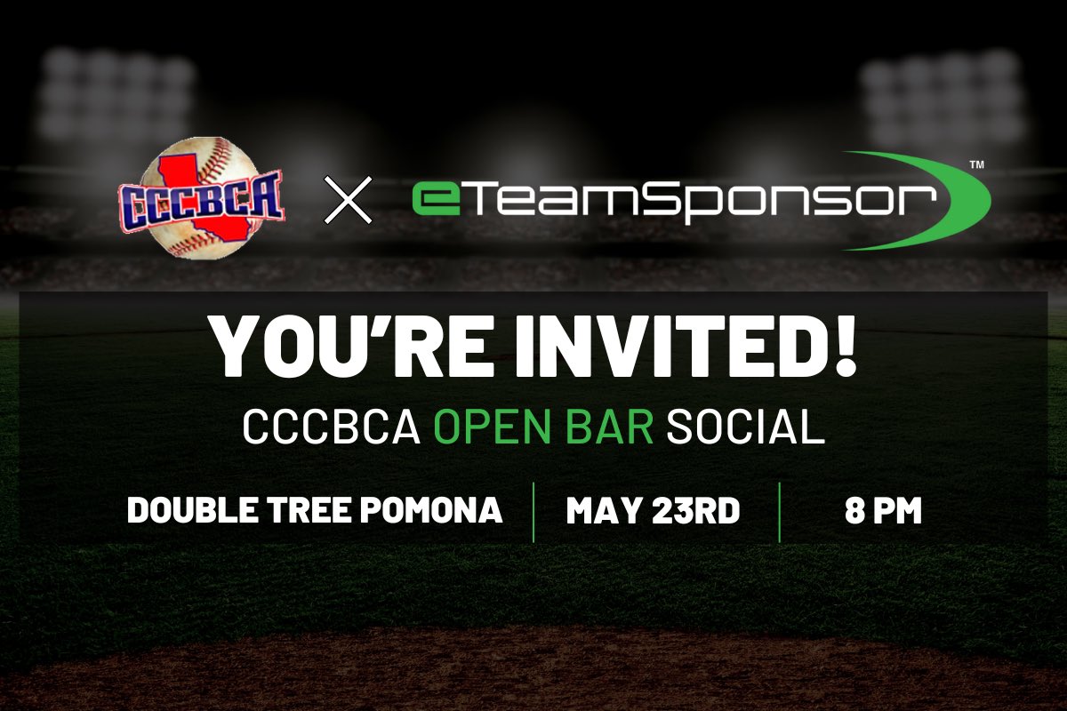 mattgane_'s tweet image. Attention all @3C2Asports baseball coaches! @eTeamSponsor will be hosting a happy hour for you all on Friday night. See you there!