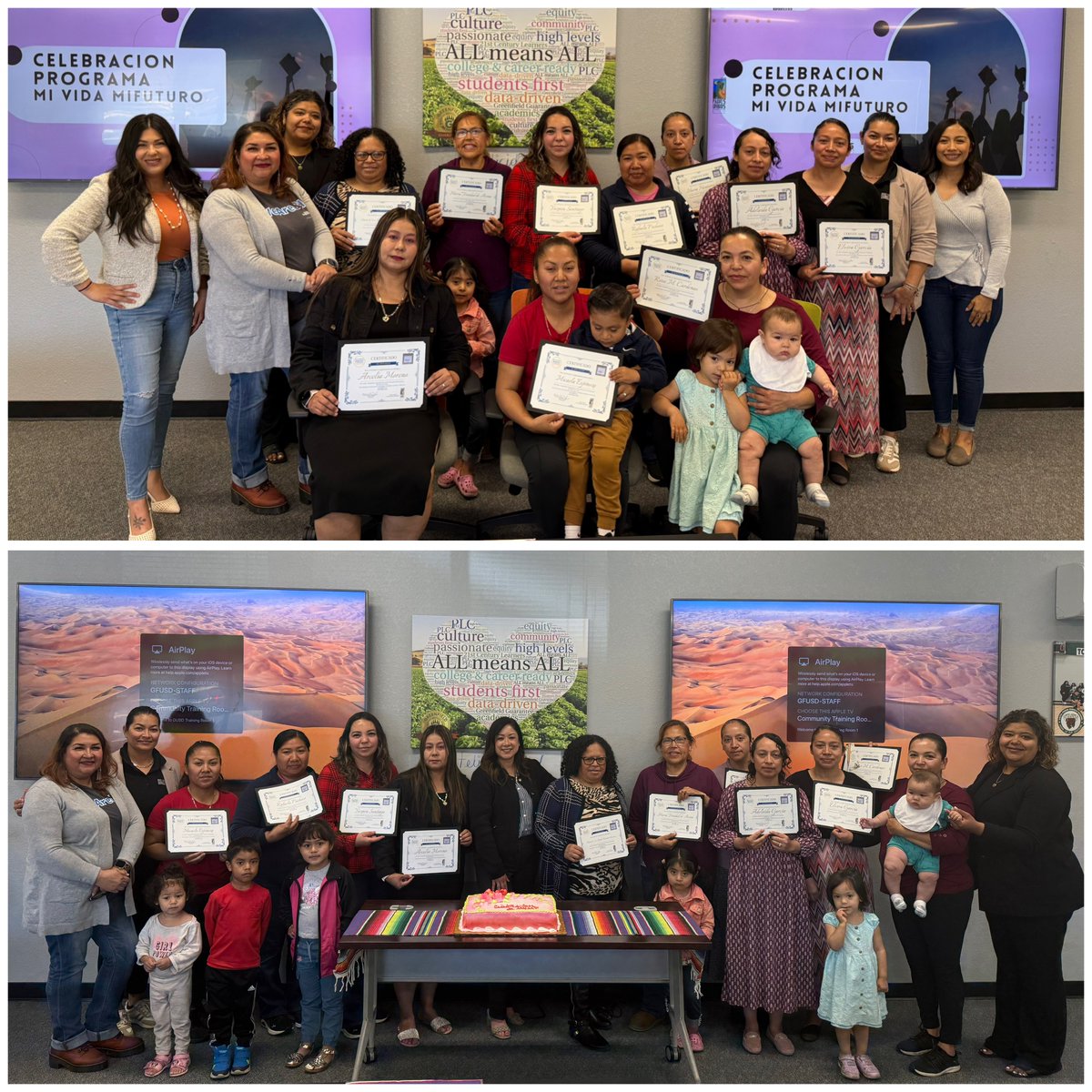 Yesterday, our amazing parents completed the Mi Vida, Mi Futuro workshop with Liliana &amp; Martha! 🎉 They gained tools to navigate the education system &amp; support their children’s success. Thank you for your dedication — ¡Juntos somos más fuertes! 💪📘💚

#GUSD #ALLmeansALL