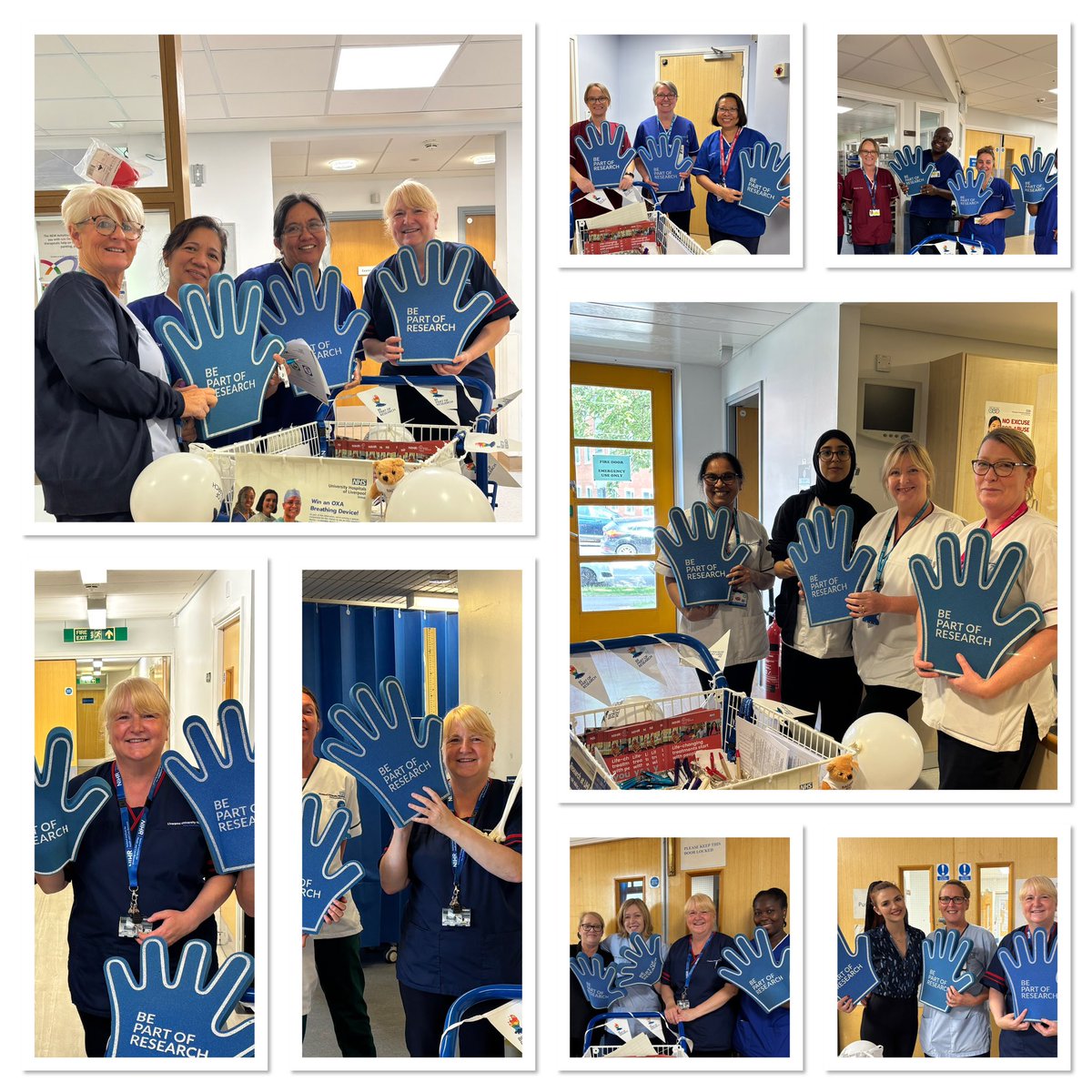 GillNaylor3's tweet photo. Thank you to Broadgreen for welcoming us to their areas today to celebrate International Clinical Trials Day @nhsUHLG @nhsUHLG_RI @anitanasser26 https://t.co/5PuQrdjs1h