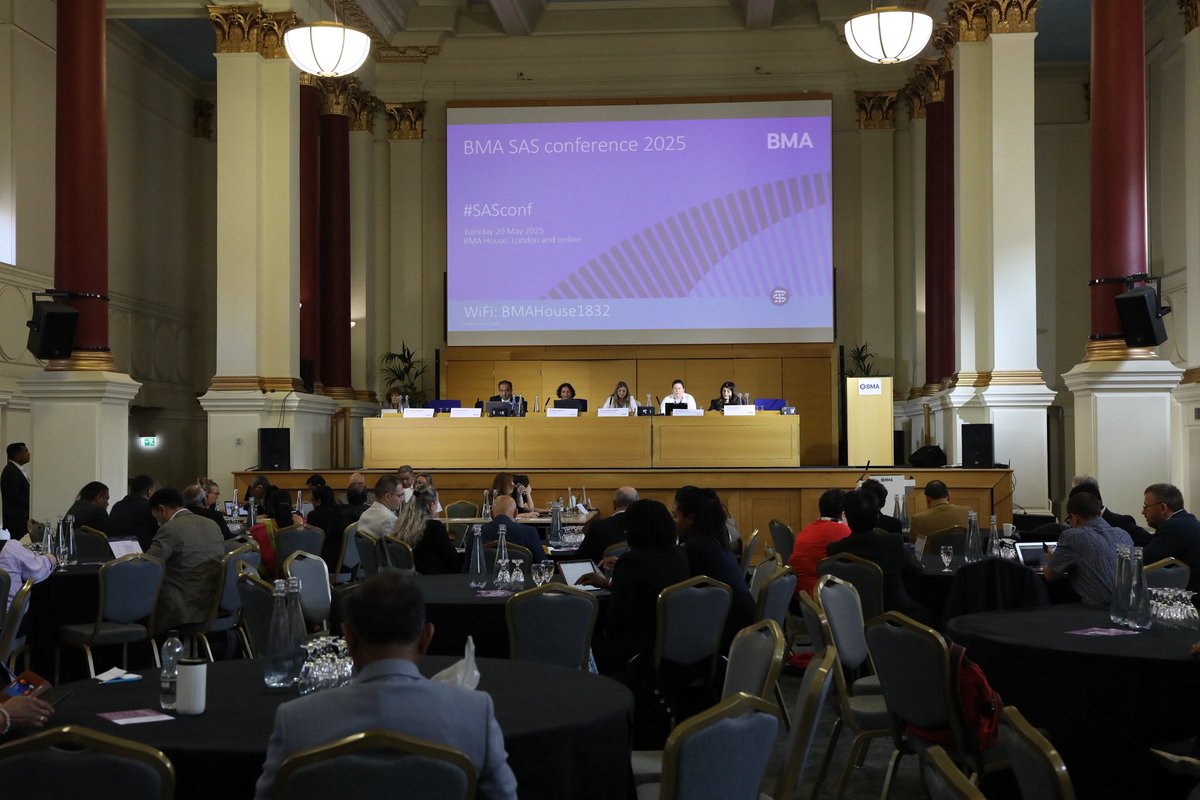BMA_SAS's tweet image. A big thank you to everyone who joined us at #SASConf today – and followed along online.
It was great to welcome so many of you to BMA House!
Find out more about our SAS committee’s work 👉 bma.org.uk/what-we-do/com…