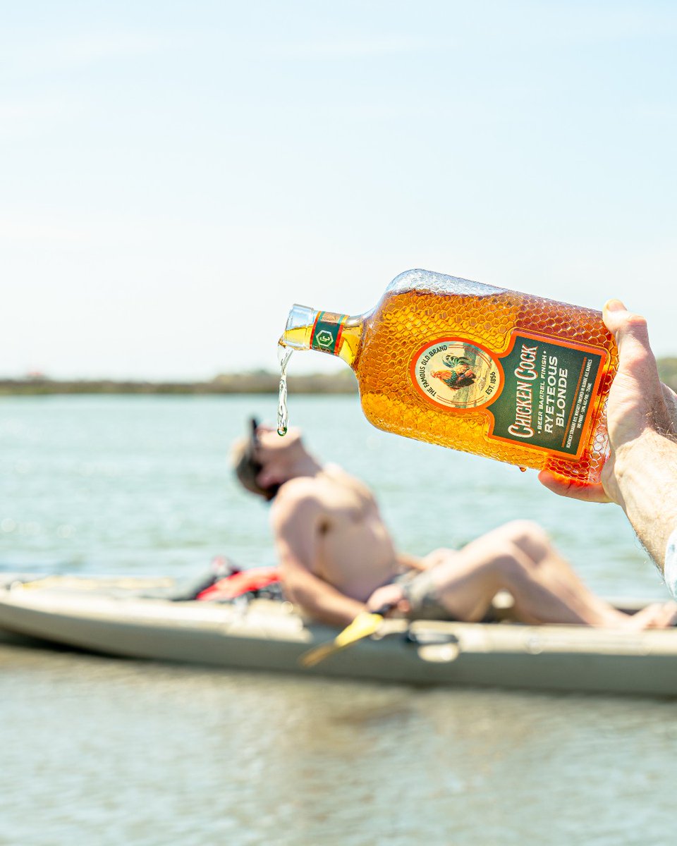 Fear not—No whiskey was wasted in the the making of this photo 🥃

#ChickenCockWhiskey