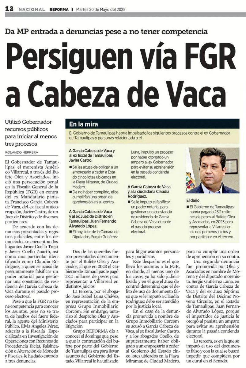 fgcabezadevaca's tweet photo. El tiempo y la ley me siguen dando la razón. Es evidente la intención de seguir torciendo la ley para continuar con la persecución política en mi contra.

Esta publicación que comparto es una muestra más de ello.

Tarde que temprano, la verdad triunfa. https://t.co/P5BWReGsHW