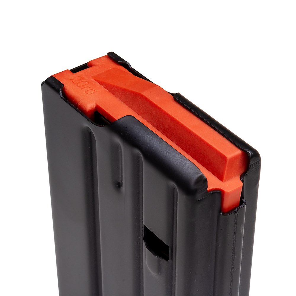 Our full line of Duramag SS SR25 mags got a full overhaul and update. 20 round black are live and shipping out to distributors and retailers now.
- Enhanced feed angle and feed lip design
- Enhanced Advanced Geometry Followers, now in orange
- Enhanced Everflex springs.