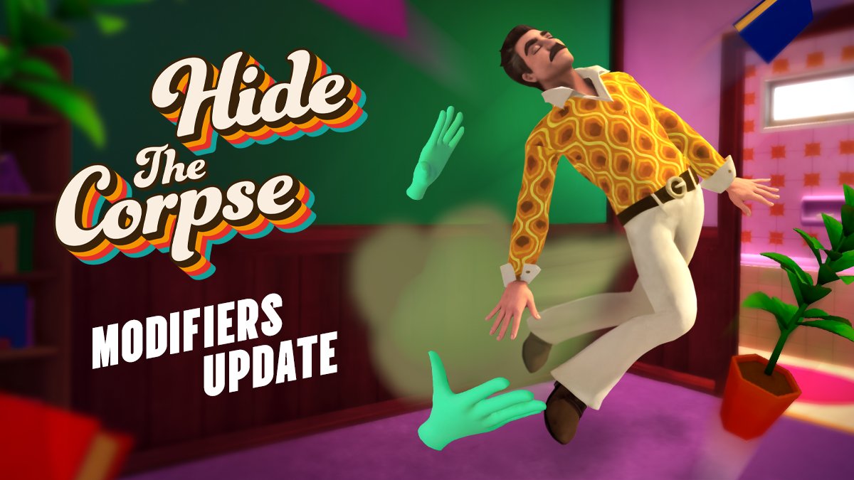 Let's just say things got a lil bit...smellier with Hide the Corpse VR Modifiers Update — OUT NOW on Meta bit.ly/HTC_Meta
New Modifiers:
💨Gas Crisis – Gus is now fart-powered
🏀Flubber – Gus and every object bounce
🧼Saturday Slip Fever – The corpse is like a bar of soap