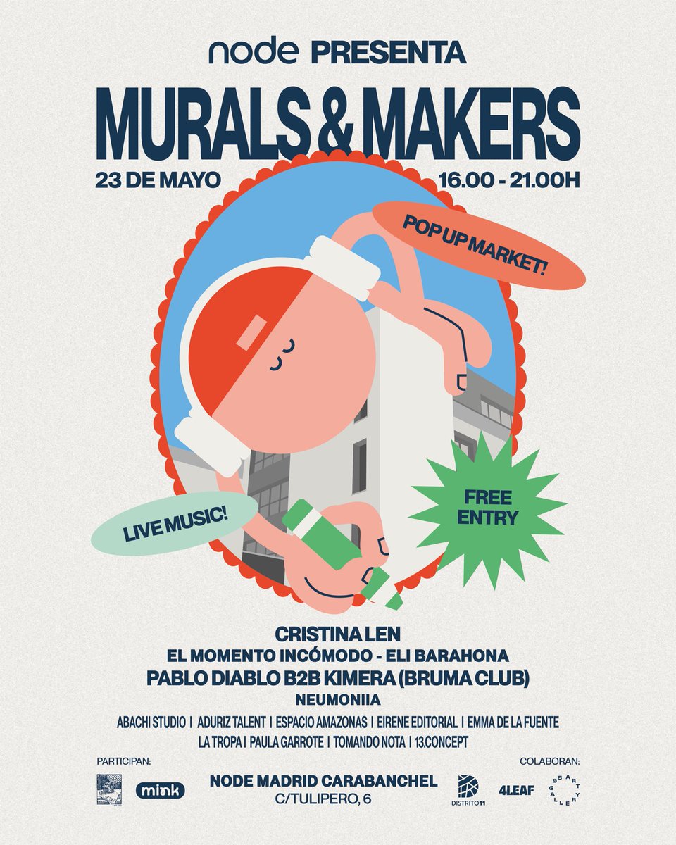este viernes estaremos en este planazo tan completo que organiza <a href="/NodeLiving/">Node</a>  en Carabanchel 💞💞💞💞 
música mercadito y buena onda!!!