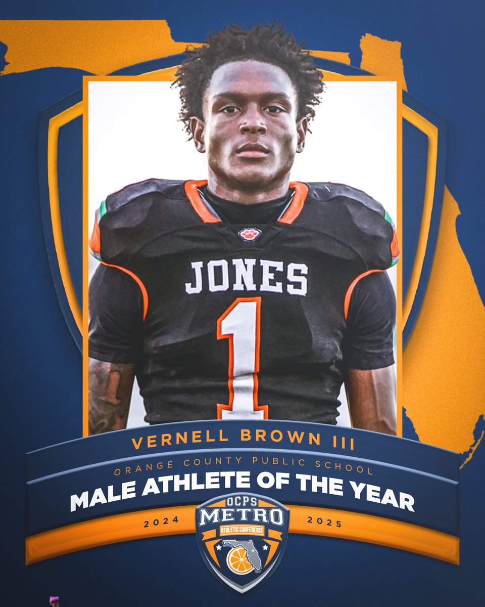Honored to be named OCPS Metro Conference Male Athlete of the Year 🤞🏾