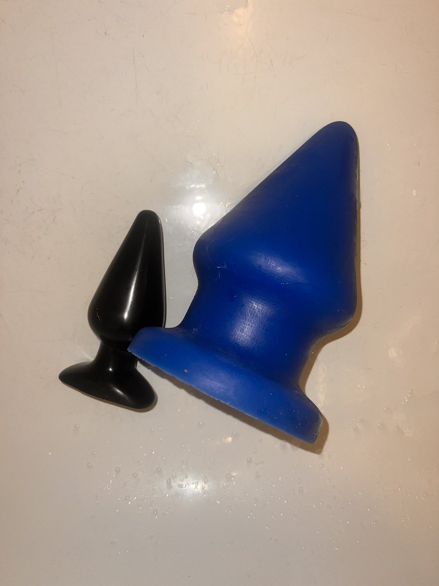 FFranco614's tweet photo. How it started &amp; how it’s going. 

We all start somewhere. If you see my content, you may not realize that once upon a time, the black plug was a challenge. With time, practice, patience, and poppers, a lot can change. 

Show off your evolution!

#bigplug #bigdildo #gaping #bussy https://t.co/h2uOWwj3Cg
