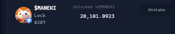 felipe_maurano's tweet image. Another cook from @virtuals_io 🔥

$MANEKI was my second round in the Genesis Launches — and this time I pulled off a ~20x return on my investment. 💰

Unlike my first drop (where I took profits at a sweet 10x), I’m going full degen and staking all my $MANEKI this time. 💎🙌

I’m…