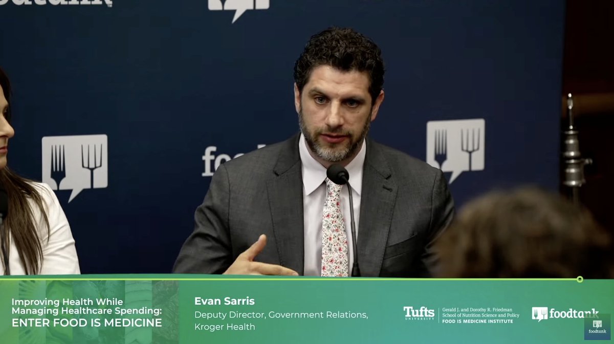 “Most prescriptions are maintenance medications for chronic diseases…treating all of those starts with good nutrition.” -Evan Sarris, Kroger Health #FoodTank

Watch live here: youtube.com/watch?v=aa8ZaC…
