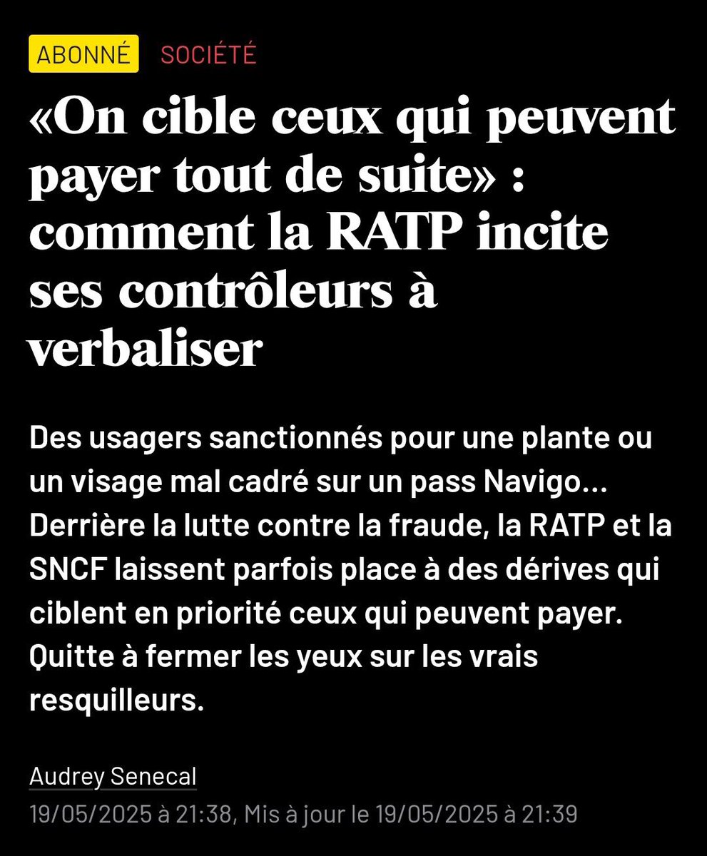 Moi qui croyait que le contrôle au faciès était interdit par la loi …