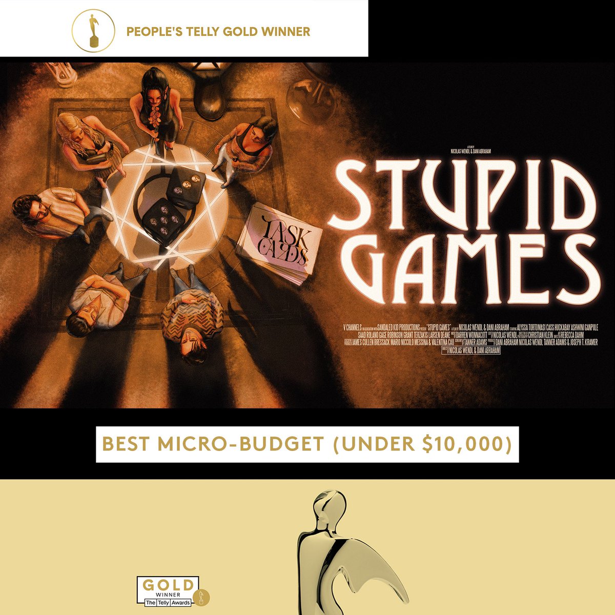 WE WON GOLD at the 2025 <a href="/tellyawards/">The Telly Awards</a>!! We are so beyond honored for this win! Thank you to everyone who supported our little indie horror film! #TellyAwards #GoldWinner 🏆