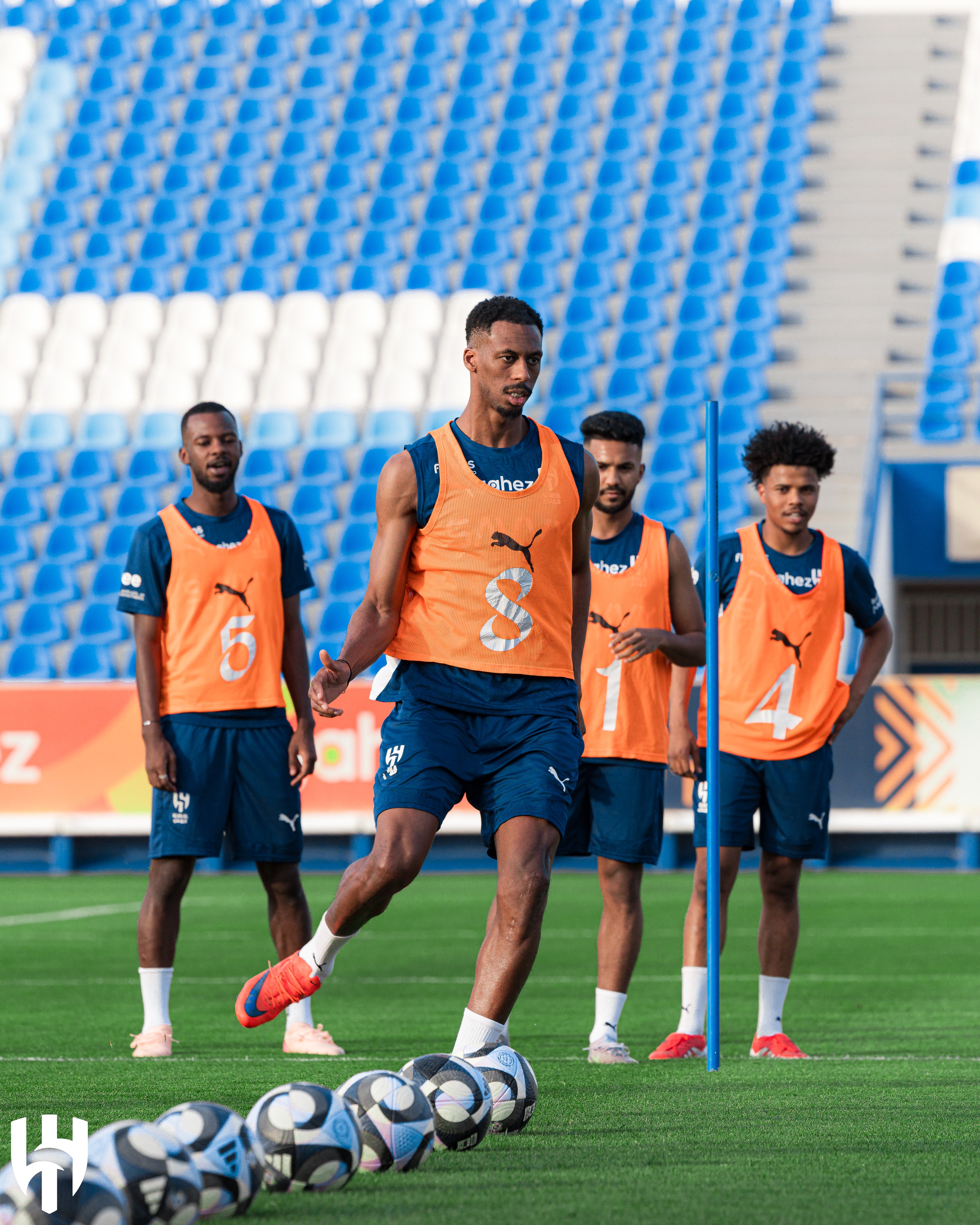 من تدريبات الهلال. (إكس) 