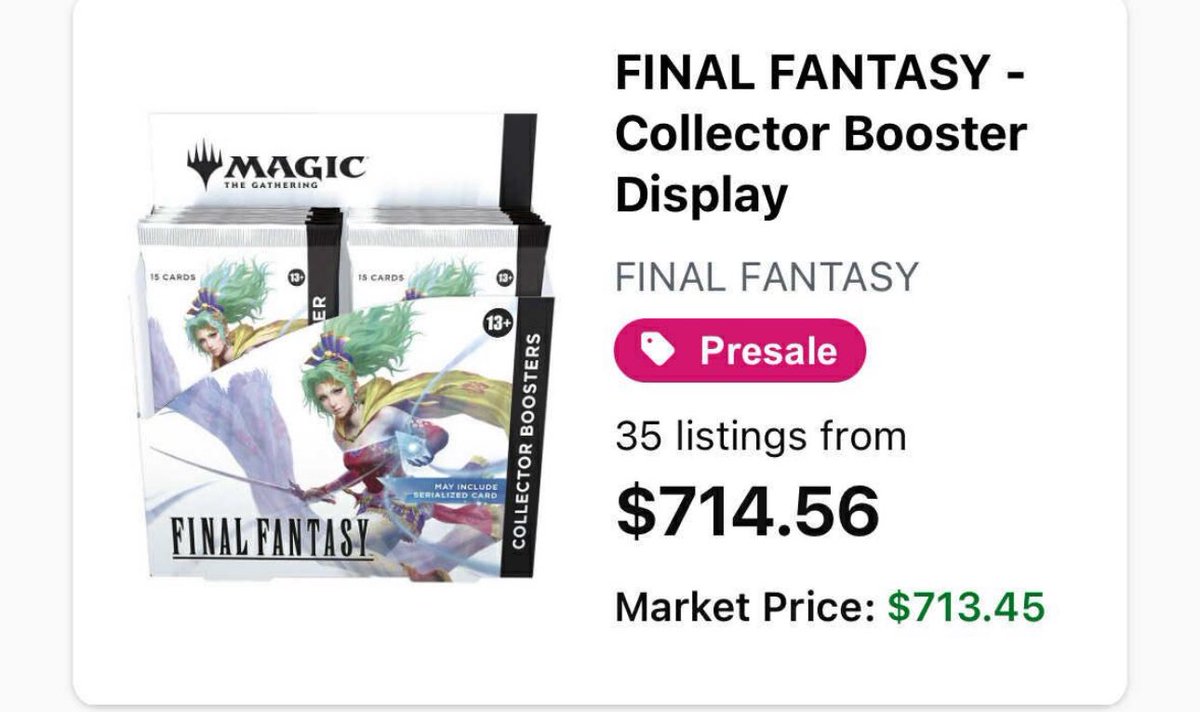 El precio de las cartas con FF se está saliendo de madre. No pagues ese dineral, lo único que haces es joder el juego pagando esa barbaridad. Lo
Mejor que podéis hacer es cuando las tengas, hacer un rulito con cada una de ellas y metértelas por el culo.