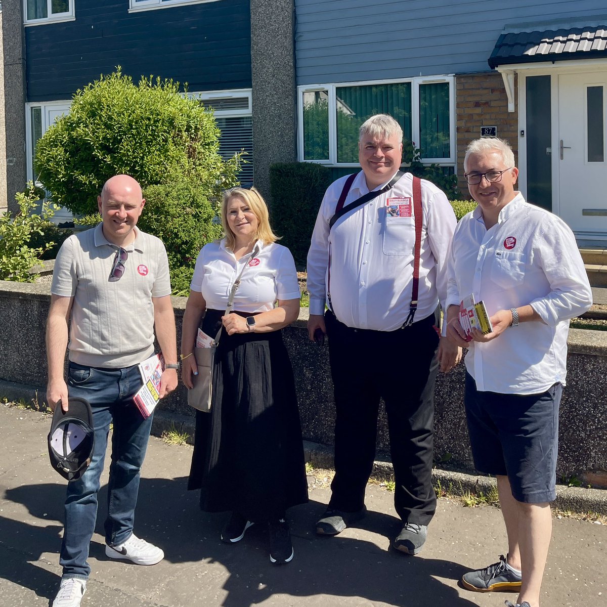 Chris Kane (@chriswkane) on Twitter photo A fantastic day in Hamilton campaigning for <a href="/DavyRussell4HLS/">Davy Russell MSP</a> with <a href="/FJMcNally/">Frank McNally MP</a>, <a href="/pauline4glasgow/">Pauline McNeill MSP</a> and <a href="/PaulGodzik/">Paul Godzik</a>
Davy will fight for his communities every day and be a fantastic <a href="/ScottishLabour/">Scottish Labour</a> voice in parliament.
Great to hear so many have already voted by post for Davy. A fantastic day in Hamilton campaigning for <a href="/DavyRussell4HLS/">Davy Russell MSP</a> with <a href="/FJMcNally/">Frank McNally MP</a>, <a href="/pauline4glasgow/">Pauline McNeill MSP</a> and <a href="/PaulGodzik/">Paul Godzik</a>
Davy will fight for his communities every day and be a fantastic <a href="/ScottishLabour/">Scottish Labour</a> voice in parliament.
Great to hear so many have already voted by post for Davy.