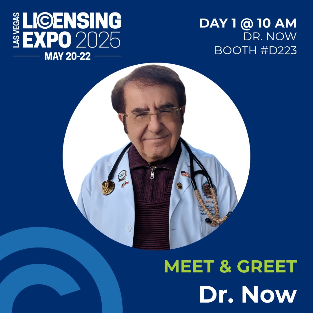 🚨 15 MINUTES UNTIL DR. NOW MEET &amp; GREET! 🏥

Hurry to Booth #D223 - your chance to meet the renowned weight-loss expert starts at 10 AM! Don't miss this inspiring moment at #LicensingExpo2025!

#DrNow #MeetAndGreet #LicensingExpo