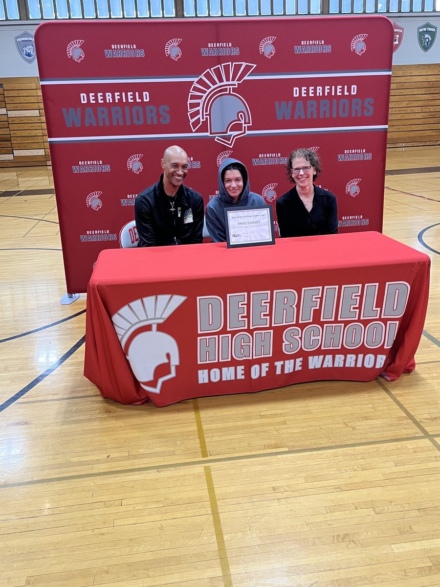 Congrats to our track and field signees. Annie heading to Illinois Wesleyan and Shauna to Chapman