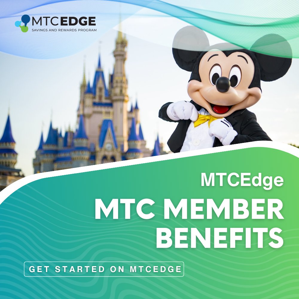 Who doesn't need a little Disney magic? ✨ MTCEdge unlocks cost savings on:
✅ Disney trips (and other resorts)
✅ Office supplies &amp; lab equipment
✅ Employee perks like hotels, golf, etc

We curated these discounts for our community. Check it out:
bit.ly/3R2bbrZ