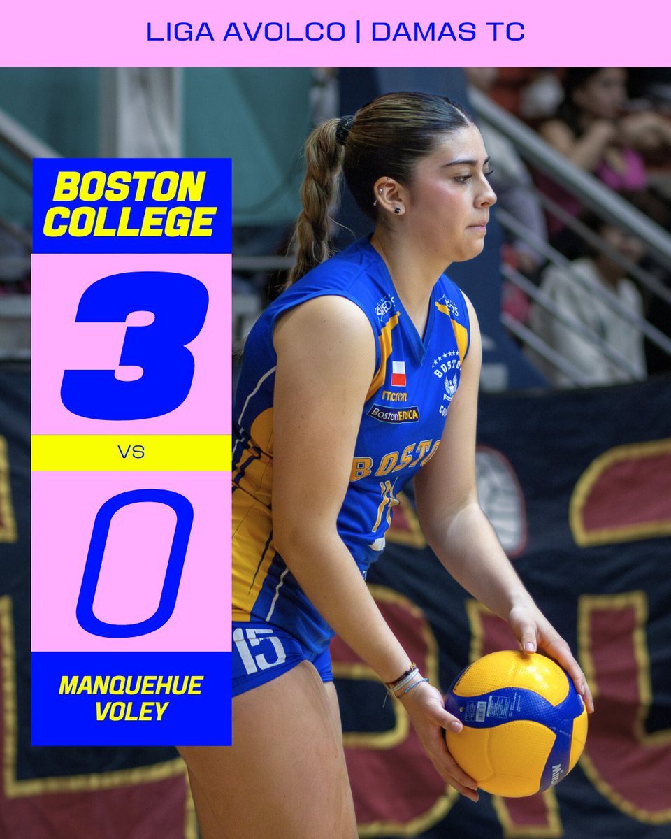 🏐 El equipo femenino Todo Competidor de las #Águilas 🦅 se impuso por 3️⃣ sets a 0️⃣ sobre Vóleibol Manquehue por la Liga de la Asociación de Vóleibol Las Condes #Avolco 🏆

¡Felicidades, muchachas! 💪🏼💙 #SomosBoston