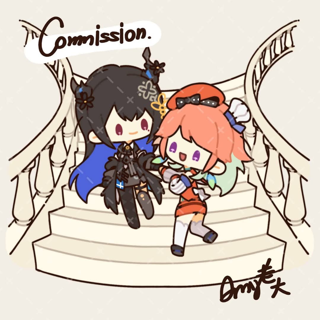 az22486722's tweet photo. #接委託 "非商用價格" 
✨試開新項目：正比大頭✨
🍁正比大頭1500 NTD (手上需拿物件則依複雜度加價)
🍁Q版全身 1000 NTD
🍁簡易人物+物件背景 400 NTD  (雙人500)
匯款方式: 銀行、郵局
委託流程: 討論>確認委託內容>一半訂金>草稿確認>尾款>完稿
工期: 約1~2個禮拜 https://t.co/TmIG3SvGMb