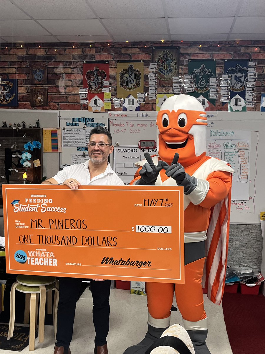 GISD Ed Foundation (@gisd_foundation) on Twitter photo Congratulations to John Pineros from Bullock Elementary on winning WhataTeacher of the Year! We appreciate Whataburger’s continuous support of Garland ISD! Congratulations to John Pineros from Bullock Elementary on winning WhataTeacher of the Year! We appreciate Whataburger’s continuous support of Garland ISD!