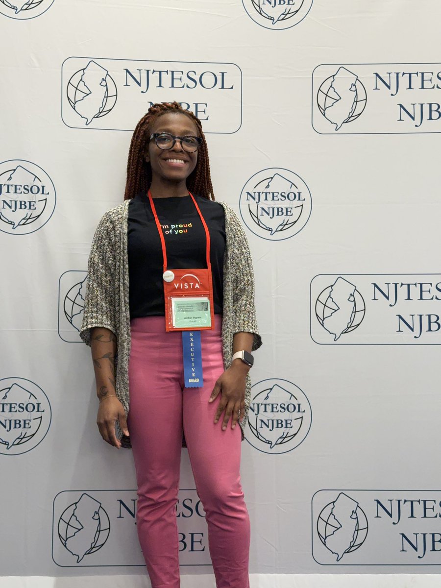 educactivist's tweet photo. EMOCIONADA to be attending #NJTESOLBE25 as a newly elected executive board memeber representing Middle School ESL and Bilingual Educators 🤗 #PaLante #BlackEd https://t.co/MPGpUGpsZh