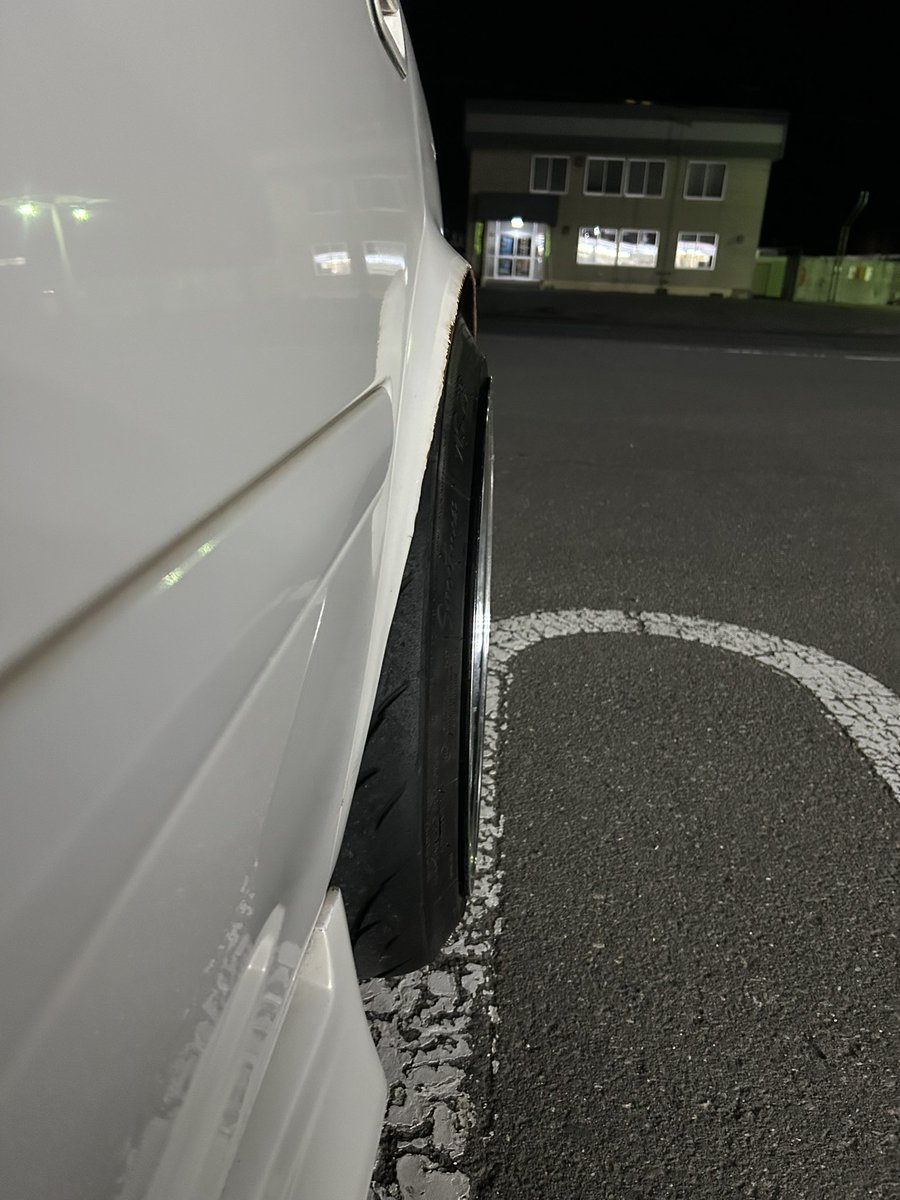 goki_2500's tweet photo. たぶん片側15~20mmくらい叩き出して10.5j+15でこのくらいですかねぇ🤔 https://t.co/jLMaxypSxQ