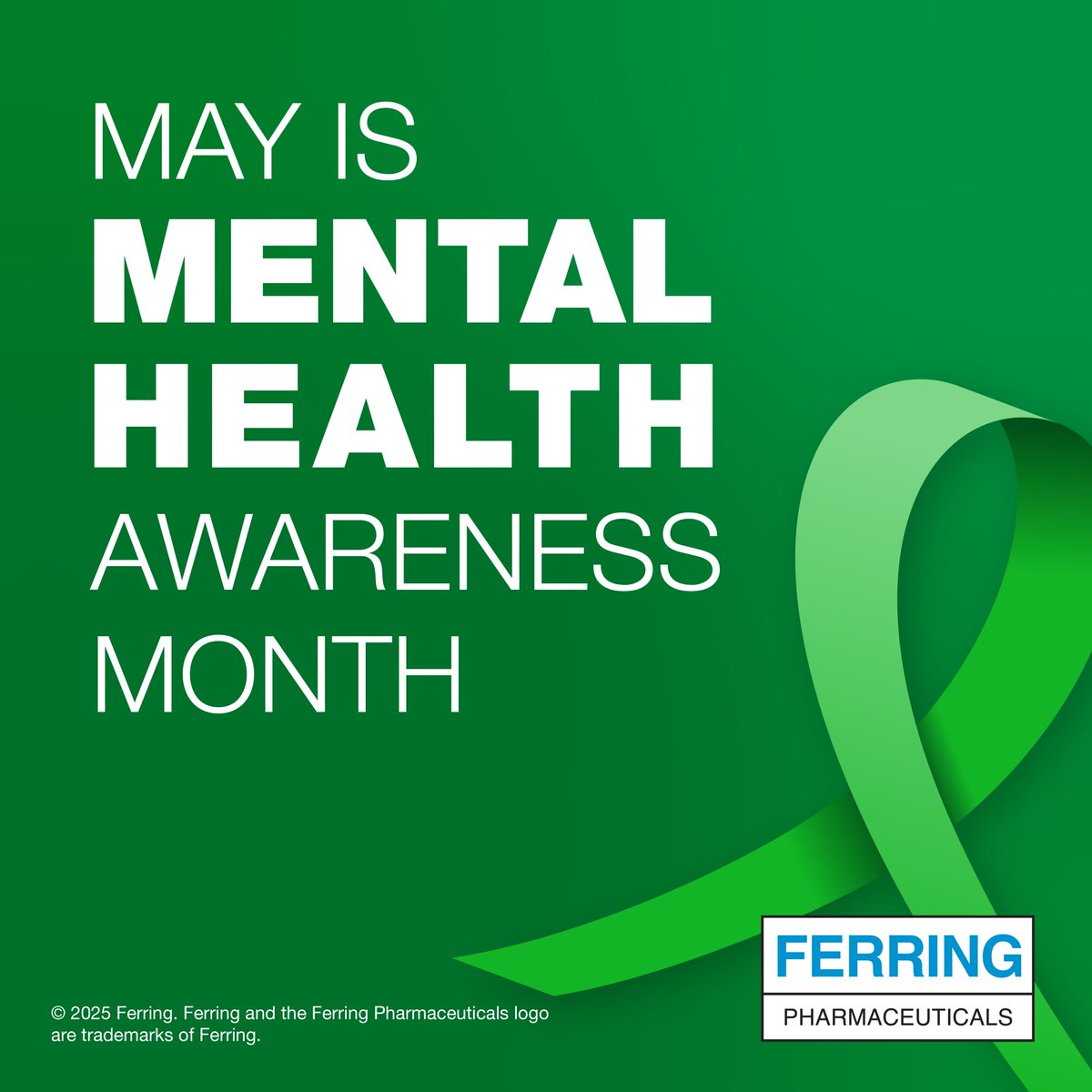 This #MentalHealthAwarenessMonth, Ferring is proud to champion a culture where mental health is openly discussed and supported. We're committed to creating a safe and inclusive space for all.
