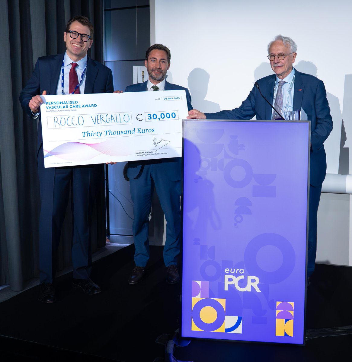 Abbott Cardiovascular (@abbottcardio) on Twitter photo Join us in celebrating Dr. <a href="/RoccoVergallo/">Rocco Vergallo</a>, the recipient of this year’s #EuroPCR Personalised Care Award, supported by Abbott, for his submission “Predictors of side branch compromise during stepwise provisional stenting: the OCT-Bifurcation Score”
Grateful to all our finalists Join us in celebrating Dr. <a href="/RoccoVergallo/">Rocco Vergallo</a>, the recipient of this year’s #EuroPCR Personalised Care Award, supported by Abbott, for his submission “Predictors of side branch compromise during stepwise provisional stenting: the OCT-Bifurcation Score”
Grateful to all our finalists