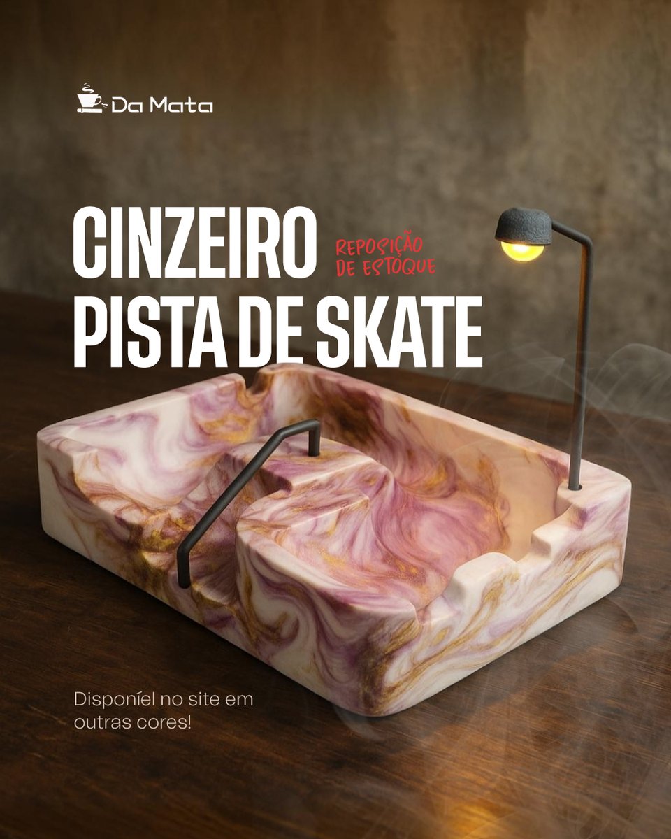 O Cinzeiro Trippiez Pista de Skate 02 chegou pra transformar o seu espaço! 

Leia a descrição.